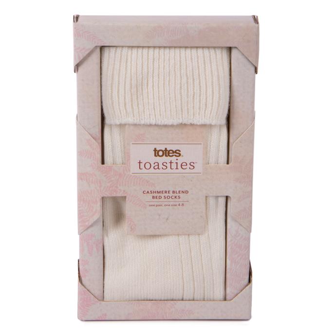 totes toasties® Ladies Cashmere Blend Socks Oat Extra Image 4